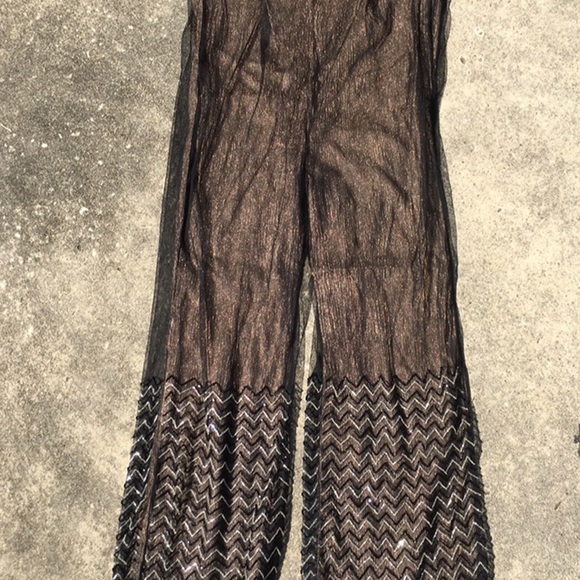 Bollywood glittery Evening Cocktail Formal Pants - Picture 5 of 9